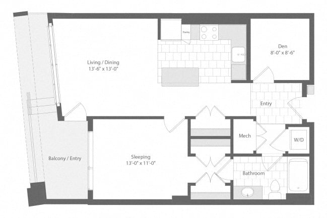 Apartment 104 floorplan