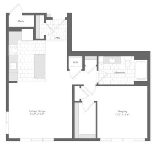 Apartment 332 floorplan
