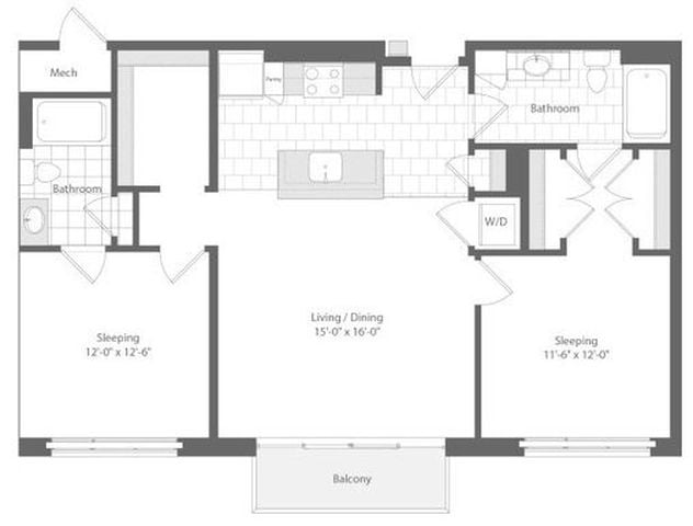 Apartment 317 floorplan